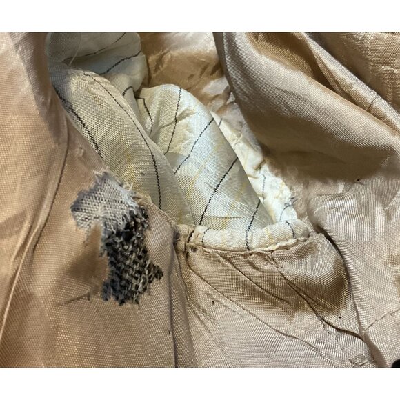 Vintage Harris Tweed Sport Sz 42S Brown Gray Herringbone Part Lined Scottish Men - Picture 7 of 7